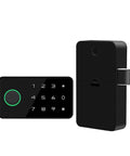 Fingerprint Cam Lock For Cabinets And Furniture Doors With No Drill Easy Install Smart Door Handle Security Battery Powered Keyless Entry