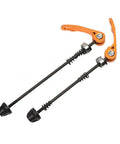 MTB Quick Release Skewer Set For Front And Rear Wheels Lightweight Aluminum Alloy With Durable Iron Construction Fits 100/120/135/150mm Axles Gold Finish