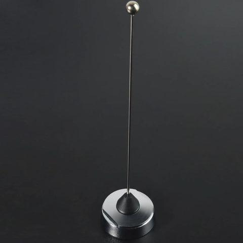 Beefed-Up Quarter Wave NMO UHF Ham Radio Antenna for Mobile 400-470MHz 6.4 Inch, stainless steel whip, base view