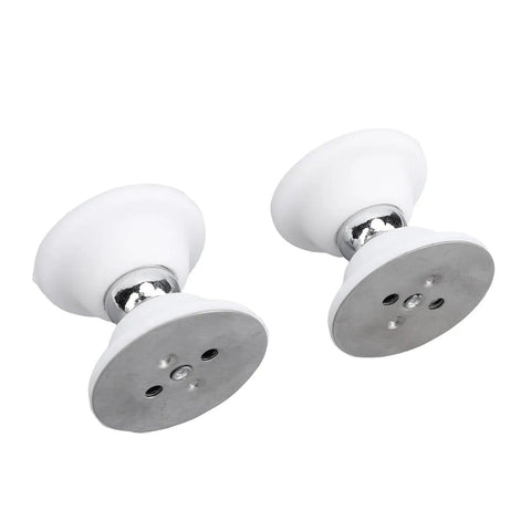 Heavy Duty Magnetic Door Catch For RVs Campers And Travel Trailers Strong Metal Magnet Door Stopper With Easy No Tool Installation White Finish 2 Pack
