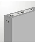 Heavy Duty Springback Pivot Hinge For Restaurants And Commercial Doors showing top view with secured stainless steel plate.