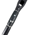 Close-up of Telescopic Trolling Motor Extension Handle For Boats Heavy Duty Adjustable From 35 To 54 Inches Anodized Aluminum Tube