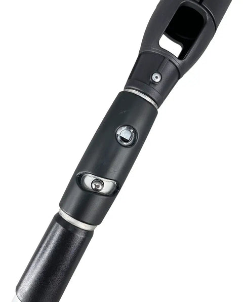 Close-up of Telescopic Trolling Motor Extension Handle For Boats Heavy Duty Adjustable From 35 To 54 Inches Anodized Aluminum Tube