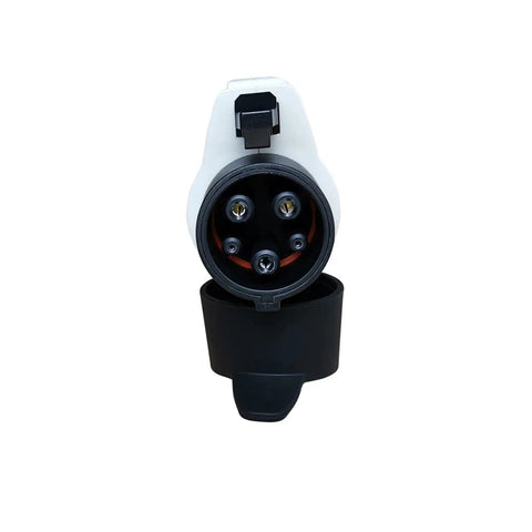Heavy Duty Sae J1772 Type One Ev Charging Connector Female Plug Without Cable 5 Pin with a white housing and open face view.