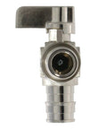 Front view of Ten Pack PEX A Expansion F1960 Half Inch Angle Valve Kit, PEX A Angle Ball Valve, Full Port Brass, 400 PSI compatibility.