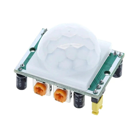 Adjustable Infrared Pyroelectric Mini PIR Motion Sensor Module For DIY Electronics Dope Quality With Easy Install Adjustable Sensitivity Low Drift High Reliability Detector For Home Security And Projects 2026 Ready, white dome top