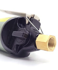 Close-up of the connection end of a Pneumatic Wire Cutter Nipper With Durable S7P Blades, showing brass fitting and release mechanism.
