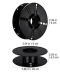 Heavy Duty Extension Cord Reel With Pro Grade Industrial Plastic Build Tangle Free Winding For Garage Shop And Craft Room Storage Great For Braided Cord Paracord Hose And Other Flexible Lines, dimensions and measurements displayed