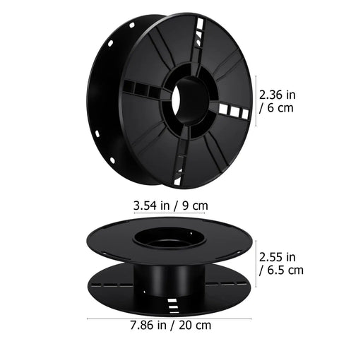 Heavy Duty Extension Cord Reel With Pro Grade Industrial Plastic Build Tangle Free Winding For Garage Shop And Craft Room Storage Great For Braided Cord Paracord Hose And Other Flexible Lines, dimensions and measurements displayed