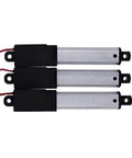 Three Smooth DC 12V Electric Linear Actuator With 30mm 50mm Stroke for reliable motion control in automation projects.