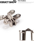 Invisible 180 Degree Alloy Hinge for Doors and Cabinets Concealed Folding Door Cross Hinge with durable 10kg load capacity