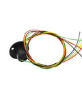 Badass Heavy Duty Full Metal Rotary Slewing Motor Upgrade For 1550 RC Construction Gear featuring wires and connectors for installation.
