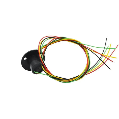 Badass Heavy Duty Full Metal Rotary Slewing Motor Upgrade For 1550 RC Construction Gear featuring wires and connectors for installation.