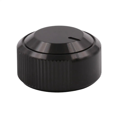 3 Pack Solid Aluminum Volume Control Knobs CNC Machined For Stereo Amps And Home Audio Rigs 30X16mm Heavy Duty Rotary Knobs black rotary knob with textured grip.
