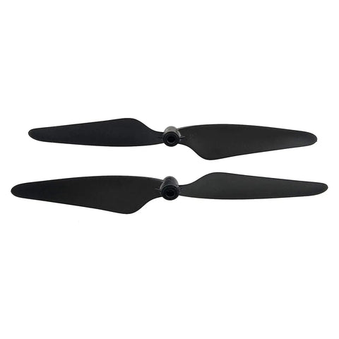 Two black propellers from 16 Piece Drone Propeller Set For Brushless Quadcopters Replacement Blades For Hobby Drones