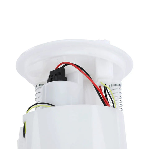 Close-up of Dead On Fit Electric Fuel Pump Module Assembly for Subaru Impreza 2012-2014 with wires and components visible.