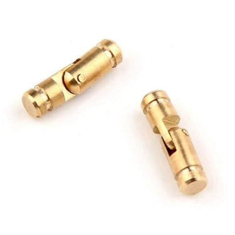 Concealed Barrel Hinges In Brass Finish For Jewelry Boxes And Cabinets, Invisible Hardware Hinge, 4x20mm, 100 Pieces, Low Profile Hidden Cabinet Hinge.