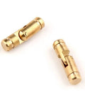 Brass Concealed Barrel Hinges For Jewelry Boxes And Cabinets Invisible Hardware DIY Friendly 4x20mm on white background