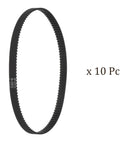 2GT Timing Belt 6mm Wide 250mm Pitch Closed Loop For 3D Printers 125 Teeth Built To Last Reinforced Rubber With Fiberglass For Beefy Strength And Smooth Quiet Performance, 10 pcs
