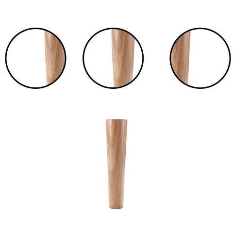 Top Shelf Solid Oak Furniture Leg Leveler With No Sweat Adjustable Height For Sofas Tables And Cabinets close-up view of solid oak leg leveler