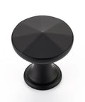 Matte Black Cabinet Knobs 10 Pack Solid Metal Sunburst Top Drawer Pulls For Kitchen Cabinets Bathrooms Vanities And Dressers Easy Single Hole Install For Modern Hardware Look