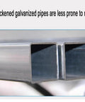 Thickened galvanized pipe frame of Wall Mounted Bubble Wrap Dispenser For Packing And Shipping, showing rust resistance