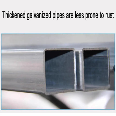 Thickened galvanized pipe frame of Wall Mounted Bubble Wrap Dispenser For Packing And Shipping, showing rust resistance