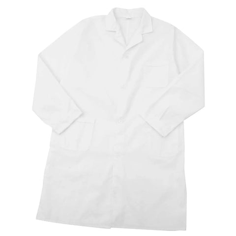White Mens Lab Coat Doctor Costume, Long Sleeve Medical Uniform For Doctors, Medical Students, And Pharmacists, Pro Grade Clinic Attire