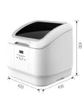 Top Notch Compact Countertop Dishwasher With High Temp Wash And Rapid Air Dry Tech Designed For Tiny Apartments While Crushing Daily Grease Without Breaking A Sweat, white design, compact size 420x430mm.