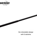 Close-up of the 42-inch Dual Band Telescopic Ham Radio Antenna 42 Inch Extendable VHF UHF Long Range Replacement Antenna with retractable sections.