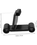 Side view of black FELTECHELECTR flywheel holding tool with roller bases for car engines, 9 cm long