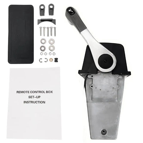 Suzuki Outboard Remote Control Assembly 67200-93J13 Top Mount Power Trim and Tilt with mounting parts and manual