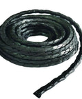 Graphitized PTFE braided compression packing, 10 ft, 1/8 in x 1/8 in, black, for pumps and valves