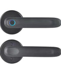 Straight Up Secure Fingerprint Smart Lock For Front Door Electronic Automatic Deadbolt Waterproof Biometric Keyless Entry No Fuss Setup black door handle with fingerprint scanner