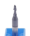 Five Pack Solid Carbide Ball Nose End Mills With AlTiN Coating, 2 Flute, 30 Degree Helix, 1/16 Inch Cutting Diameter close-up