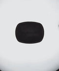 Close-up of Mess Free Microwave Splatter Cover With Foldable Design For Quick Cleanup No Fuss Keeps Messes Down By Venting Steam For Reheating And Cooking Simpler Dishwasher Safe Easy Pop Open top view showing vent and handle.