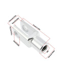 Two Piece M6x1 Right Hand Female Thread Y Connector For Air Cylinder Rod Clevis End 31mm Heavy Duty Carbon Steel Joint For Electronic Automation Equipment, 31mm, M6