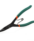 9 Inch Angle Tip Lock Ring Pliers With Hole For Transmission And Brakes Circlip Retaining Ring Pliers Flat Nose Black Oxide Finish