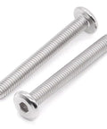 Heavy Duty 5/16-18 UNC Binding Screws For Furniture, Socket Head Cap Screws, 1-1/2 Inch Long, Full Thread, 304 Stainless Steel, No Finish