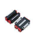 High Precision 4 Pc Steel Linear Guide Rail Kit HGH15CA HGW15CC HGH20CA Heavy Duty Smooth Motion Low Friction System Easy Install No Maintenance For DIY CNC Router Projects And Industrial Automation Gear, two steel bearing blocks