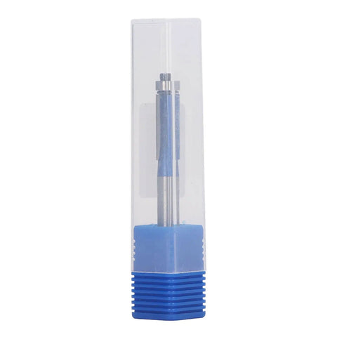 Heavy Duty Flush Trim Router Bit With Carbide Cutter And Top Bearing Guide, 1/4 inch shank in clear protective case.