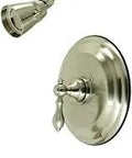 American Classic Single-Handle Tub And Shower Faucet In Brushed Nickel, Pressure Balanced, Wall-Mount Design, Solid Brass Build
