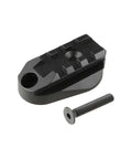 Airsoft AEG Picatinny Rail Stock Base Black Metal Alloy Precision Machined Receiver Attachment with screw for tactical upgrades
