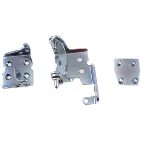 Door Hinges Set Of 2 Front Left Chrome Finish For GMC Yukon Sierra Tahoe Escalade Cadillac Escalade ESV 2000 To 2006 Replacement Pair