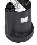One Quarter HP Submersible Utility Pump With Thermoplastic Build, 31 GPM Flow, 10 Ft Grounded Cord, Bottom Suction, Black Housing
