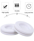 Four Piece White Synthetic Rubber Grommet Kit With High Elasticity And Easy Installation, Cable Protector And Waterproof Wire Gasket For Automotive Wiring And Electrical Wire Protection, white rings