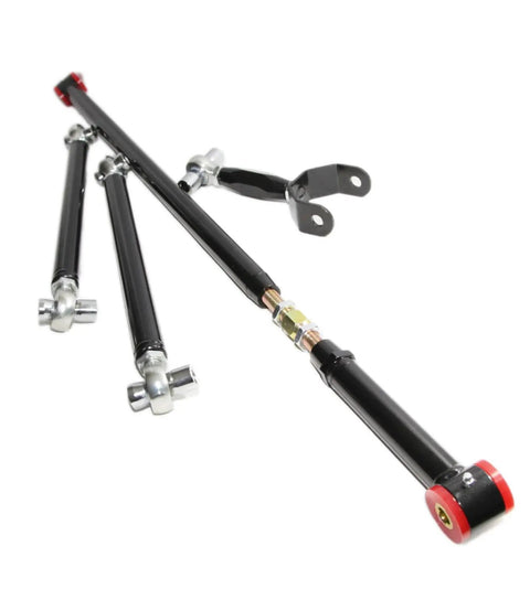 Rear Control Arm Kit With Adjustable Upper And Lower Arms And Panhard Bar For 2005 2014 Mustang S197 Chassis Upgrade Your Ride With Easy Alignment Stiffer Handling And Smooth Street To Track Performance, black steel arms