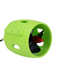 Beefy 12V-24V Underwater Jet Boat Thruster 20A With 4 Blade Prop CW CCW Marine Motor green casing