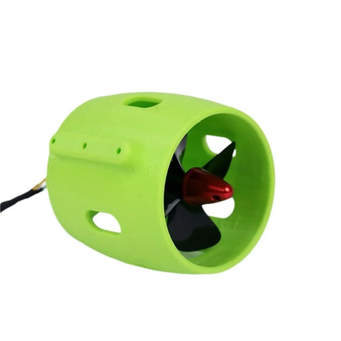 Beefy 12V-24V Underwater Jet Boat Thruster 20A With 4 Blade Prop CW CCW Marine Motor green casing