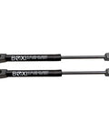 Pair Rear Window Lift Gas Struts For Pontiac Vibe 2003 Through 2008 Wagon Heavy Duty Shock Dampers showing black steel construction.